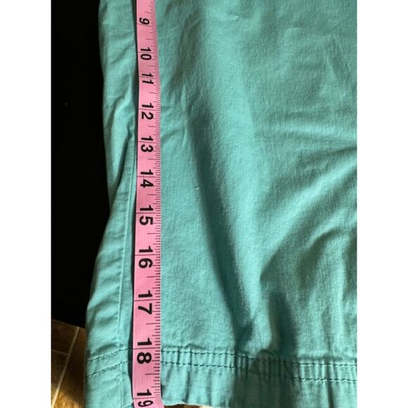 Lee Confort Stretch Waistband Teal Capris with faux pocket on back Size 16W NWOT - Picture 8 of 9